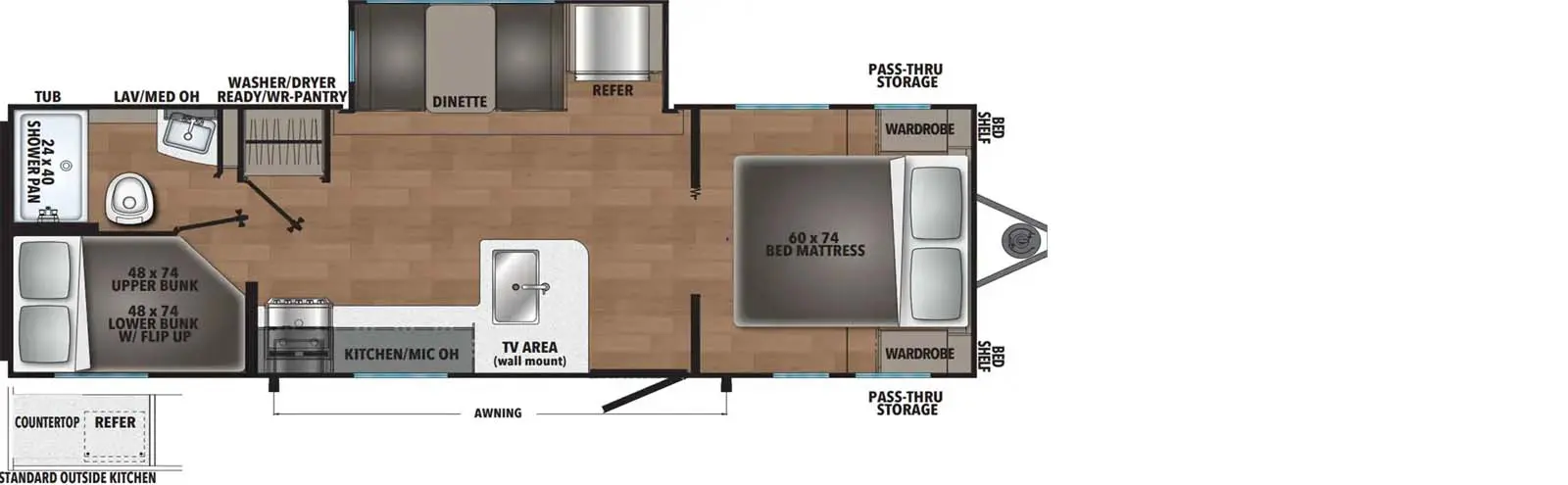 525BHS Floorplan Image